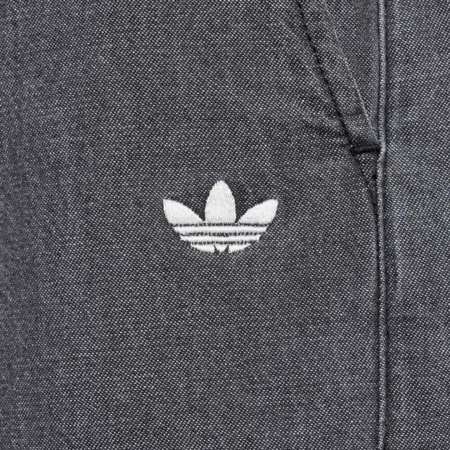 【adidas 愛迪達】Denim Short W 女 短褲 牛仔短褲 休閒短褲 黑 亞版 丹寧 蝴蝶結(LF4601)