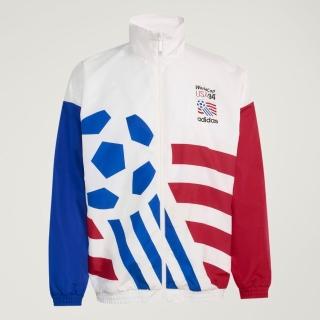 【adidas 愛迪達】Gr Wvn Tt 男 風衣 運動外套 輕量 白 1994 世界盃 美國(KC5442)