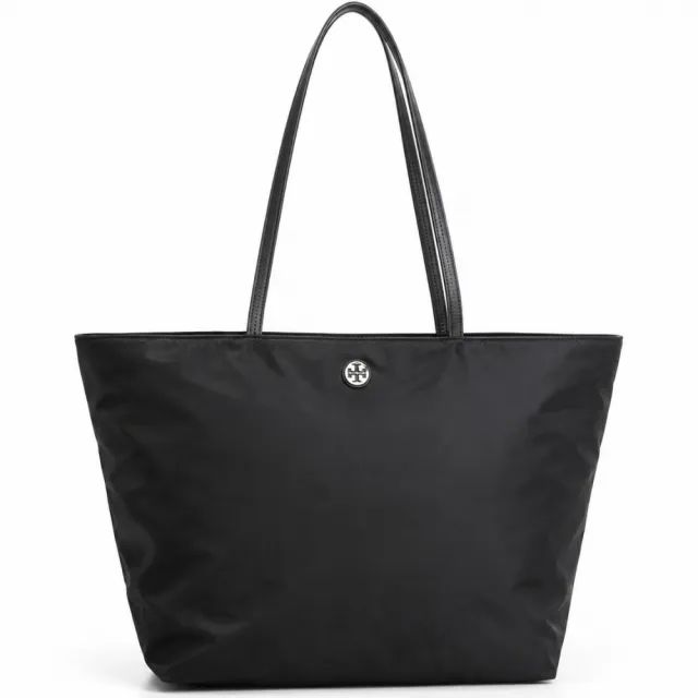 【TORY BURCH】NYLON輕量尼龍金屬logo肩背托特包(多款任選)