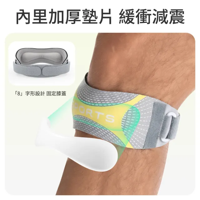 【costway】舒適加壓髕骨帶 運動加壓膝蓋護具 籃球跑步健身防滑護膝帶 支撐膝蓋護具 防護護具 單只裝
