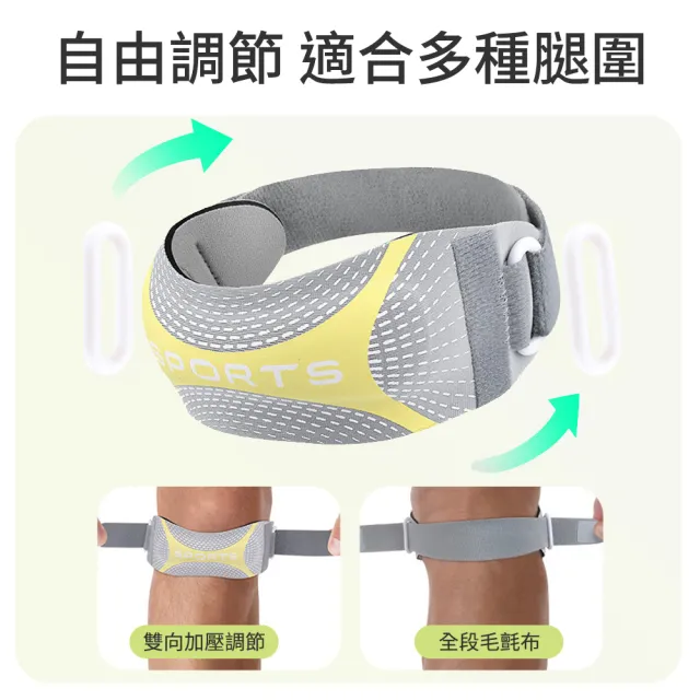 【costway】舒適加壓髕骨帶 運動加壓膝蓋護具 籃球跑步健身防滑護膝帶 支撐膝蓋護具 防護護具 單只裝