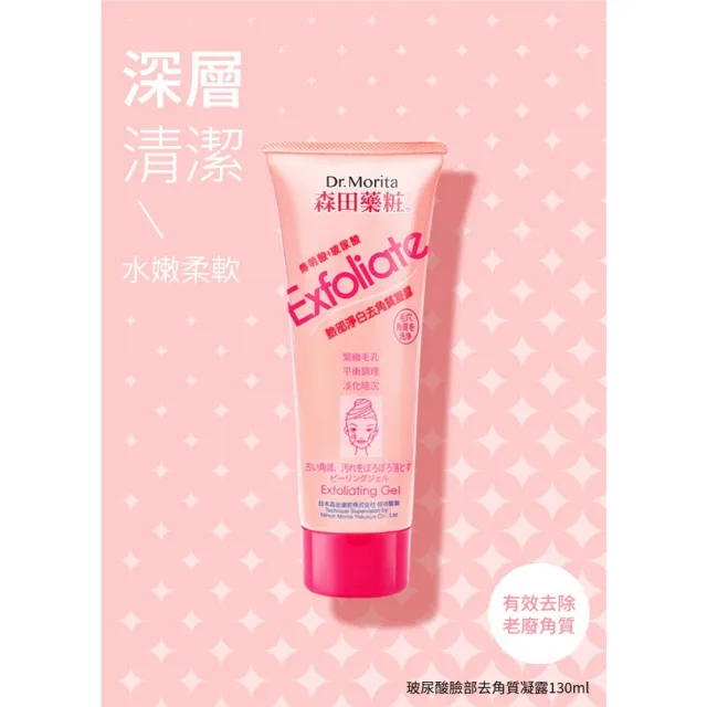 【DR.JOU 森田藥粧】玻尿酸臉部去角質凝膠130ml