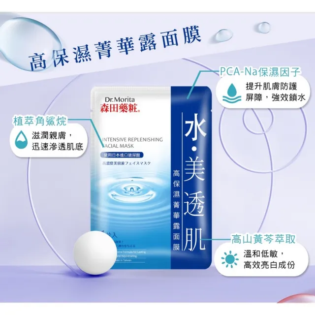 【DR.JOU 森田藥粧】高保濕菁華露面膜30片