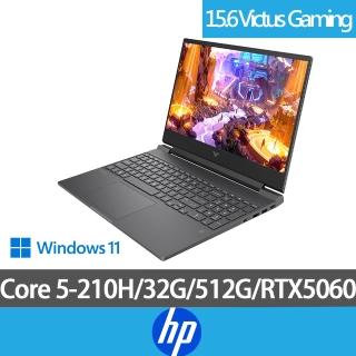 【HP 惠普】特仕版15.6吋筆電(Gaming Laptop 15-fa2257TX/Core 5 210H/16G+16G/512G/RTX5060/Win11)