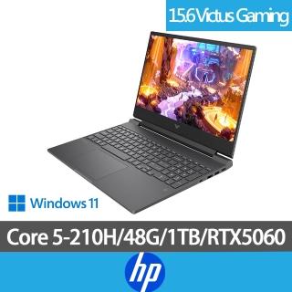 【HP 惠普】特仕版15.6吋筆電(Gaming Laptop 15-fa2257TX/Core 5 210H/16G+32G/512G+512G/RTX5060/Win11)