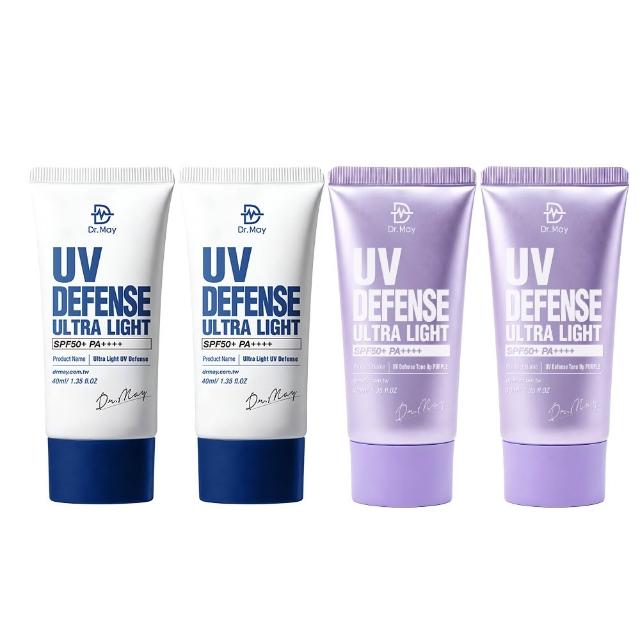 【Dr. May 美博士】專業隔離清爽/高效/潤色/紫色防曬乳 SPF50+PA++++四入組(依規格說明)