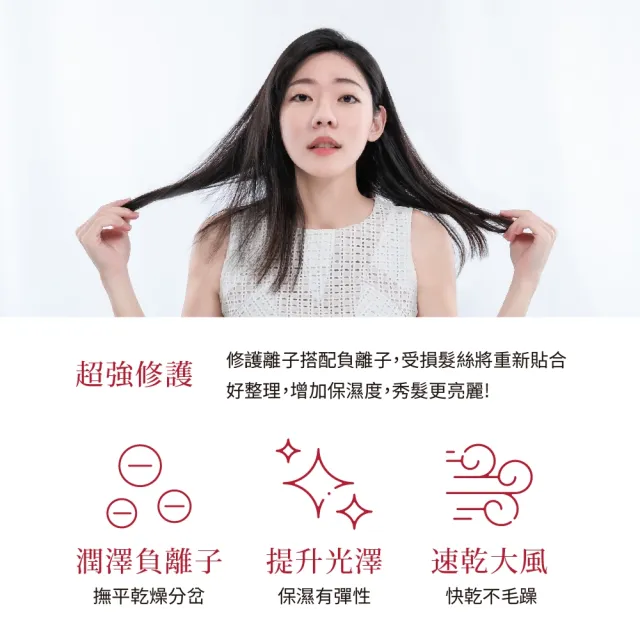 【TESCOM】官方直營 防靜電負離子大風量渦流吹風機 珍珠白 TID2200TW