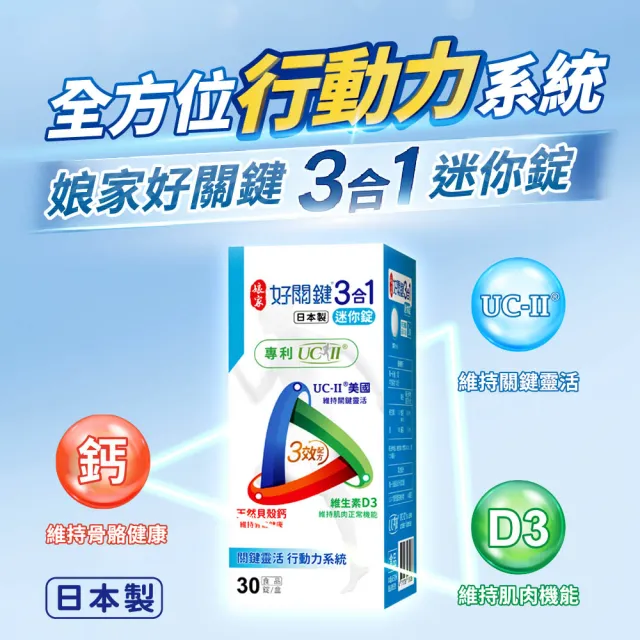 【娘家】好關鍵3合1迷你錠30錠/盒