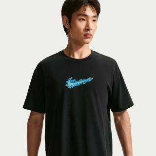 【NIKE 耐吉】AS M NK SS MAX 90 STREET TEE 男 短袖上衣 運動 休閒 落肩 寬鬆 黑(IW1201010)