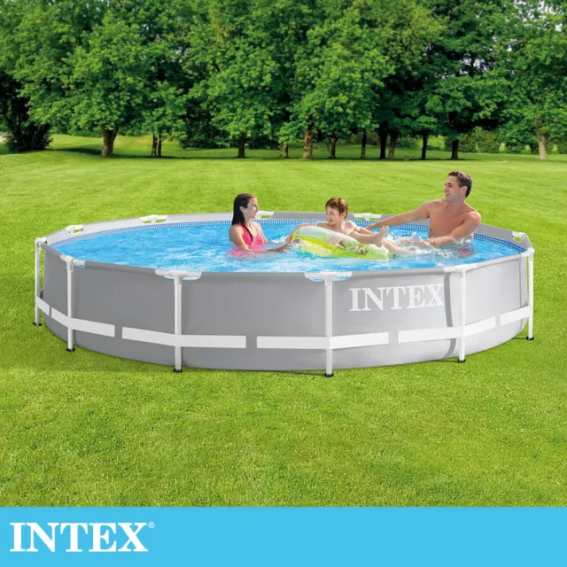 【INTEX】簡易裝圓形框架游泳池366x76cm-6503L-適6歲+(6503L-26710)