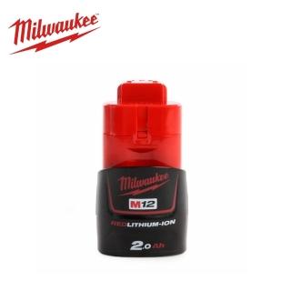 【Milwaukee 美沃奇】公司貨 美沃奇12V鋰電池2.0AH M12B2(M12 B2裸裝版)