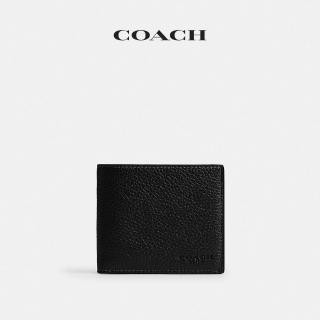 【COACH】蔻馳官方直營 證件折疊錢包-黑色(CFG61)
