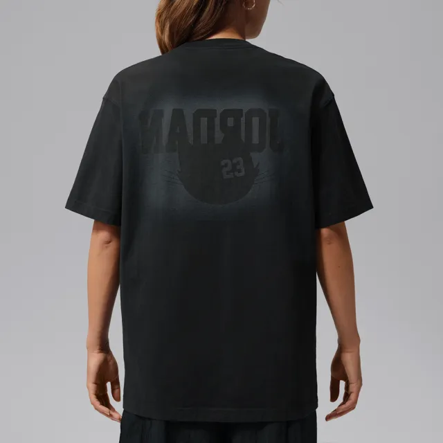 【NIKE 耐吉】As W J Ss Os Gfx Tee BlackCat 短袖 女款 黑色 寬鬆 印花 IW7672-010