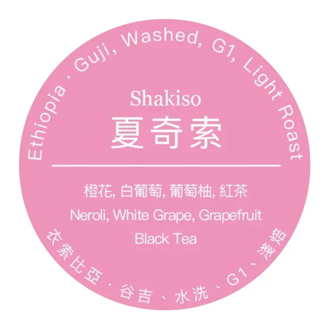 【想望咖啡】夏奇索 咖啡豆200g*2包（淺焙）｜橙花、白葡萄、葡萄柚、紅茶