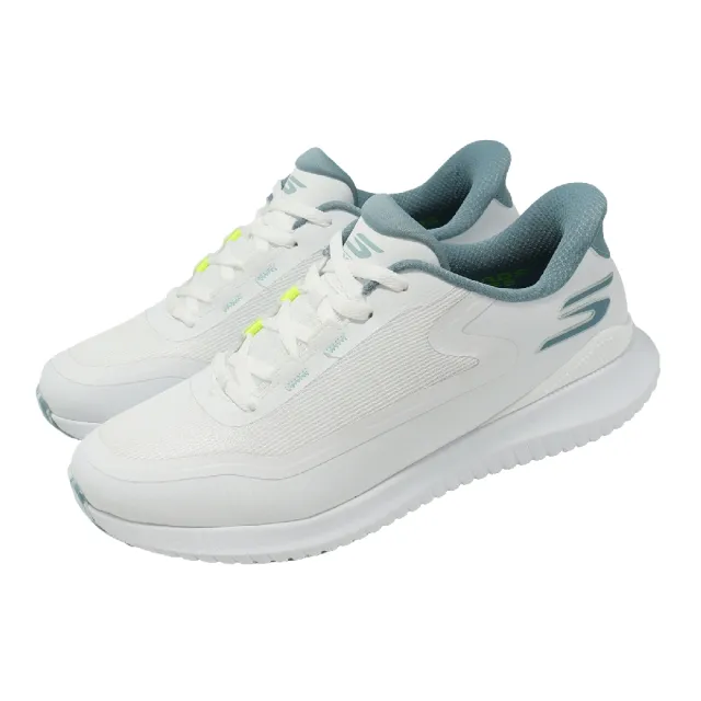 【SKECHERS】高爾夫球鞋 Go Golf Flight Slip-Ins 男鞋 白 防潑水 214131WLBY