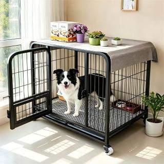 SweetPet甜寵 狗籠 寵物狗籠子 家用室內大中小型犬狗窩(95*65*85適中大型犬)