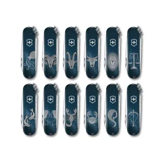 【VICTORINOX 瑞士維氏】瑞士刀 Classic SD 12星座 58mm/7用 0.6223