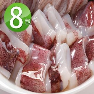 【華得水產】船凍透抽切片8包組(280g/包)