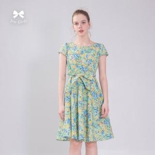 【Iris Girls 艾莉詩】熱帶花季綁帶洋裝(61659)