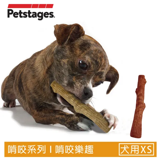 【Petstages】BBQ史迪克 狗玩具 烤肉木風味 XS（4公斤以下幼犬 迷你犬適用）潔牙骨 耐咬 寵物玩具