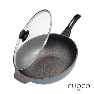 【CUOCO】鈦晶巖不沾鍋大寶鍋組34cm(韓國製造進口)