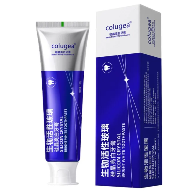 【iBloom】colugea生物活性玻璃硅晶亮白牙膏100g 8入組 (美白 亮白 護齦 長效清新)
