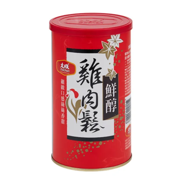 【大成】鮮醇雞肉鬆160g*6罐組｜大成食品 送禮推薦(禮盒 伴手禮 國產雞 無添加豆粉 無防腐劑 中元 拜拜)