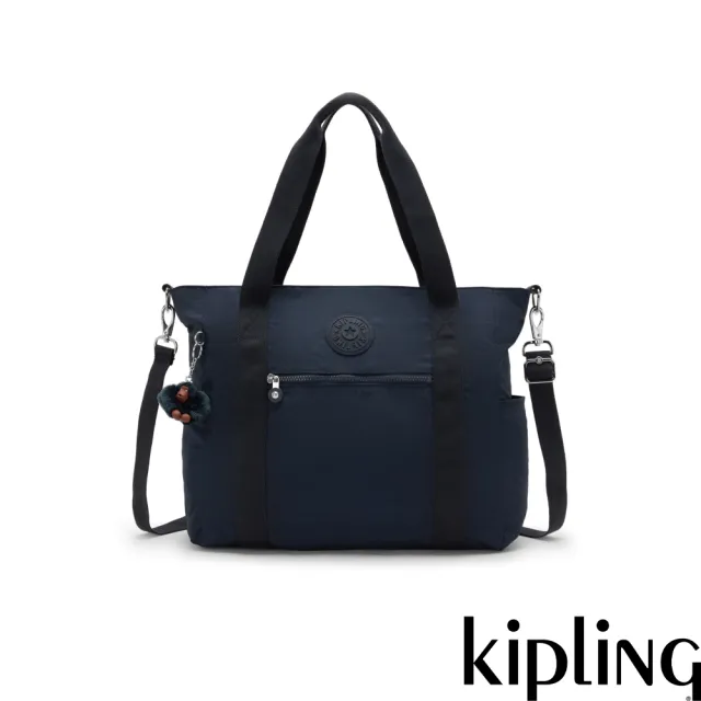 【KIPLING】沉穩素面藍拉桿旅行袋-JAYLA 女包