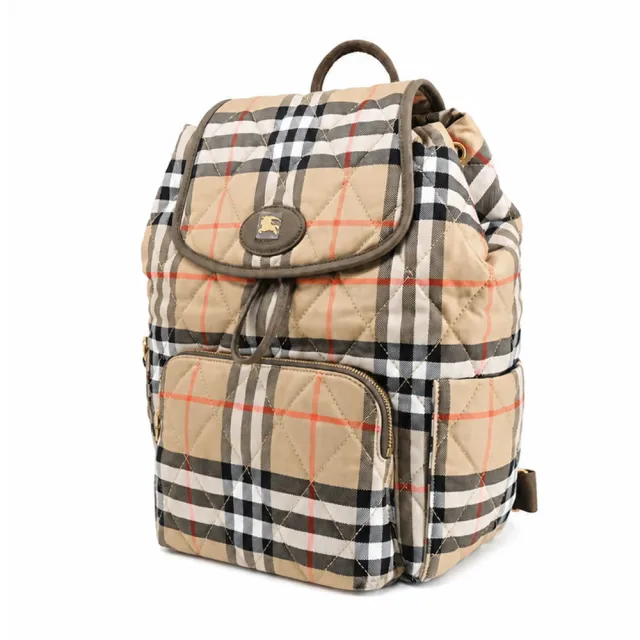 【BURBERRY 巴寶莉】Horseshoe 翻蓋後背包(沙色)