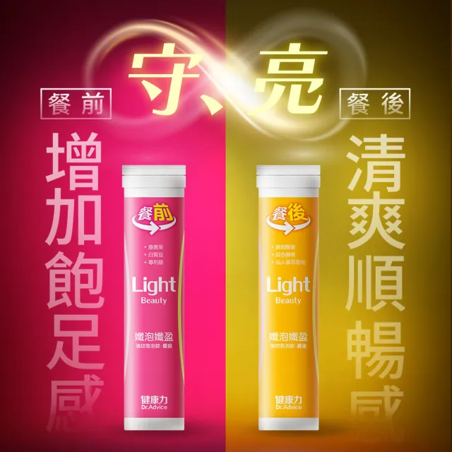 【Dr.Advice 健康力】孅泡孅盈油切發泡錠-2入/盒雙孅組x3盒_共120錠(增加飽足感 順暢)