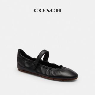 【COACH】蔻馳官方直營 瑪麗珍芭蕾運動單鞋-黑色(CEE54)