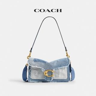 【COACH】蔻馳官方直營 TABBY 26號丹寧布拼綴單肩手袋-B4/丹寧彩色(CCX36)