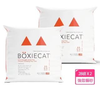 【BOXIECAT 博識貓】強效黏土凝結貓砂28磅Ｘ2入(強效益生菌 加強氣味控制版 貓砂 天然黏土 礦砂)
