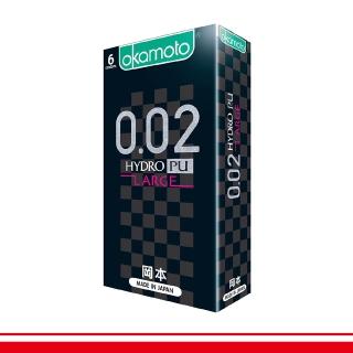 【Okamoto岡本】★002L Hydro水感勁薄保險套6入/盒