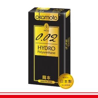 【Okamoto岡本】★002 Hydro水感勁薄保險套6入/盒