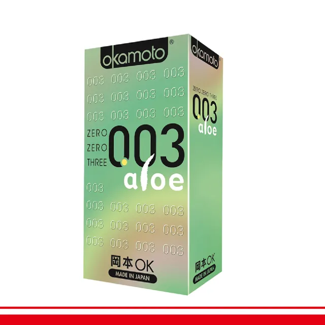 【okamoto 岡本】003 Aloe蘆薈極薄保險套10入/盒