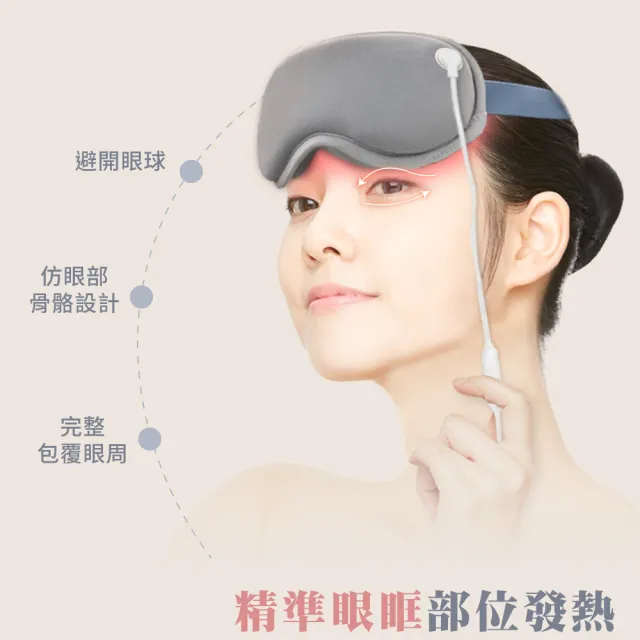 【Beroso 倍麗森】4D Pro磁吸式鼻翼遮光蒸氣熱敷眼罩(情人節 專利款眼罩 蒸氣眼罩 遮光睡眠眼罩)