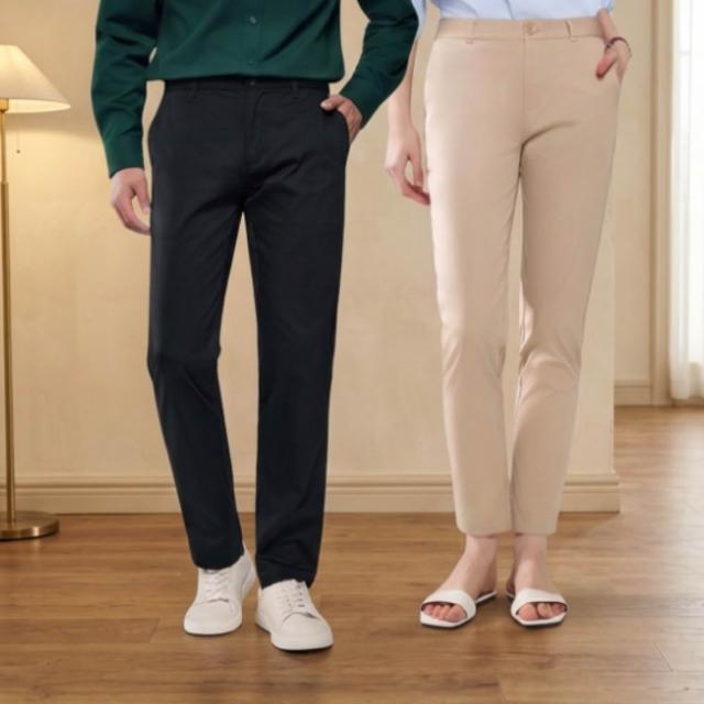 【GIORDANO 佐丹奴】男女裝涼感透氣彈力冰冰褲(多色任選)