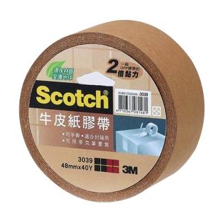 【3M】Scotch 牛皮紙膠帶/3039/48mmx40Y/1捲