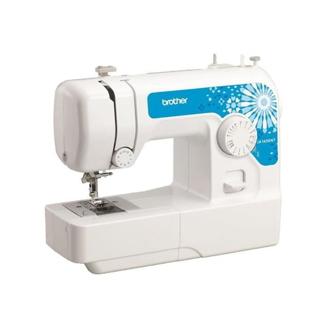 【Brother 兄弟牌】全自動穿線實用型縫紉機 JA-1450NT(簡易布邊拷克/自動穿線/可車縫厚布或牛仔布)