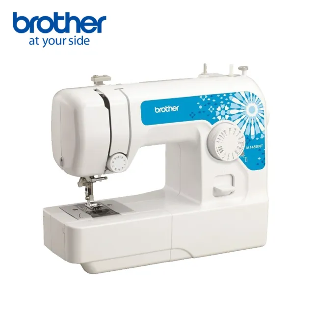 【Brother 兄弟牌】全自動穿線實用型縫紉機 JA-1450NT(簡易布邊拷克/自動穿線/可車縫厚布或牛仔布)
