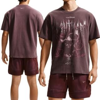 【NIKE 耐吉】As Jm M Nk Tee Lse Og Nightmar 男款 紫紅色 莫蘭特 短袖 IM5067-652