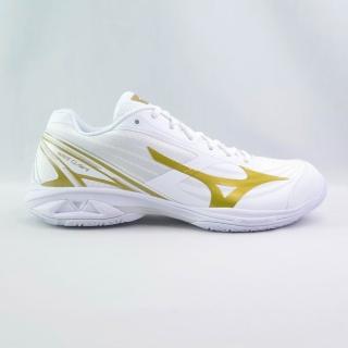 【MIZUNO 美津濃】WAVE CLAW 4 男 排羽球鞋 3E寬楦 (71GA264318白x金)