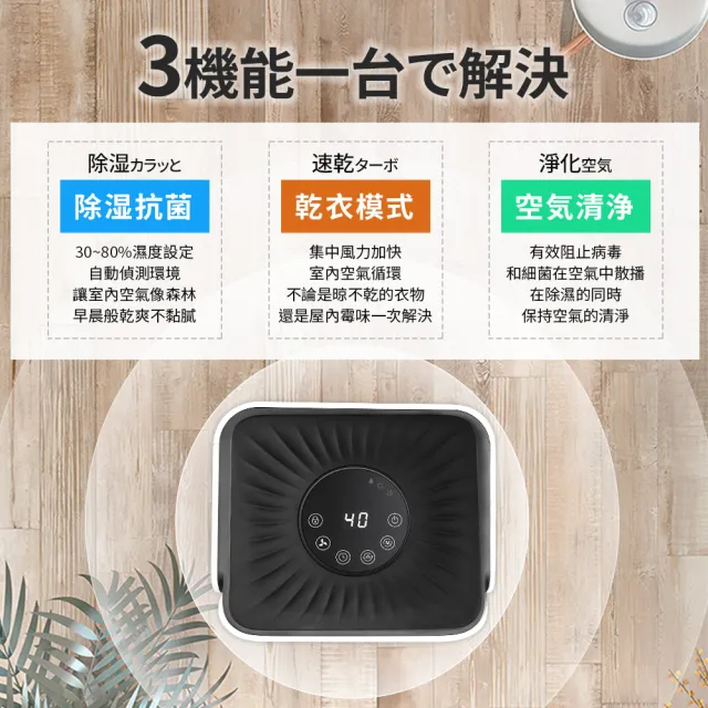 【TAIGA 大河】原廠繁體中文WiFi遠控6公升 4-9坪高效清淨除濕機★2026新一級節能更省電 CB1172