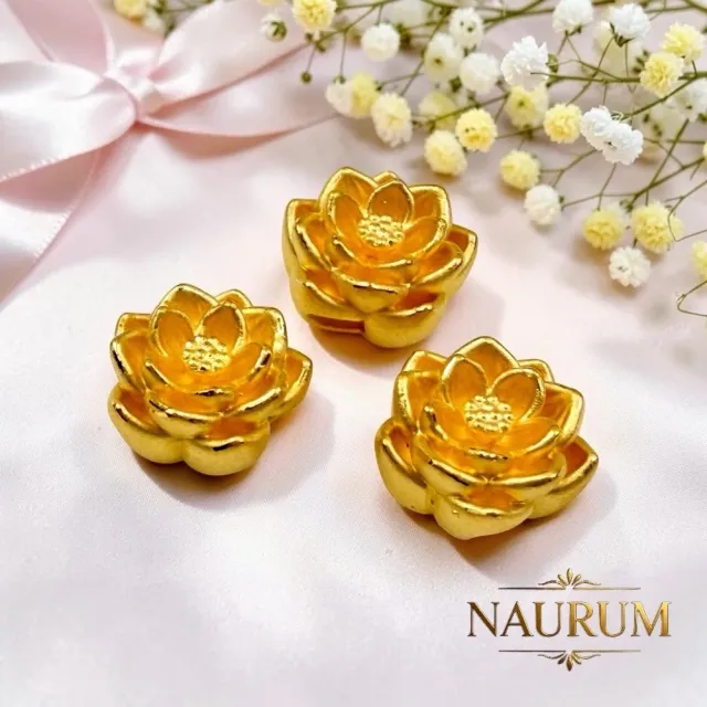 (NAURUM)黃金擺飾步步金蓮0.18錢1入