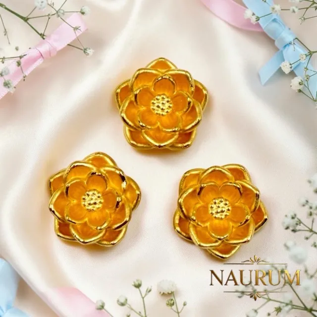 (NAURUM)黃金擺飾步步金蓮0.18錢1入