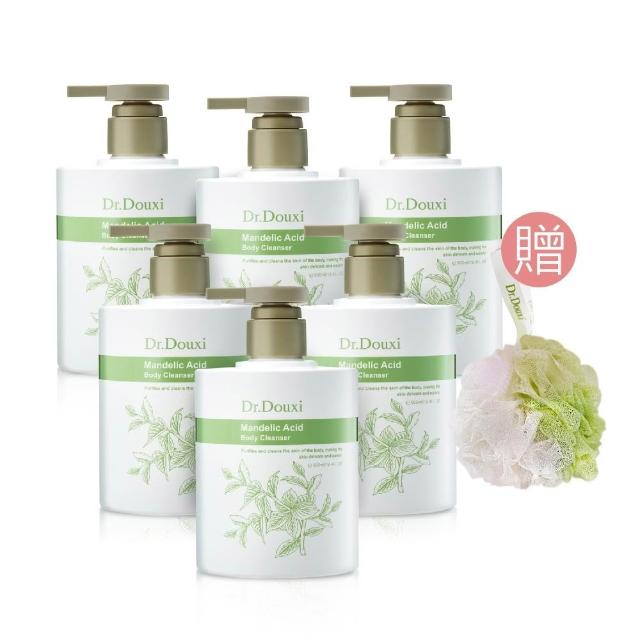 【Dr.Douxi 朵璽】杏仁酸煥膚淨透沐浴露 500ml 6入贈浴球不滿沐浴球