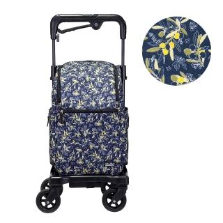【Rollker 羅克】購物車 購物推車 買菜車 手推車 旅行推車 行李 拉桿 柺杖車 萬向輪 防潑水(NO.07SA)