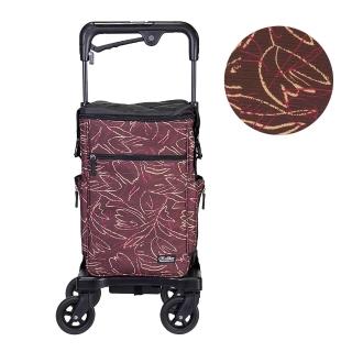 【Rollker 羅克】購物車 購物推車 買菜車 手推車 伸縮袋 增大容量 旅行推車 柺杖車 防潑水(NO.07SB)