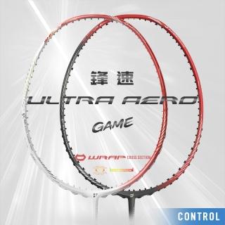 【JNICE 久奈司】中階拍 鋒速GAME ULTRA AERO-GAME 羽球拍 羽毛球拍 -空拍不含線 4U(紅/灰紅)